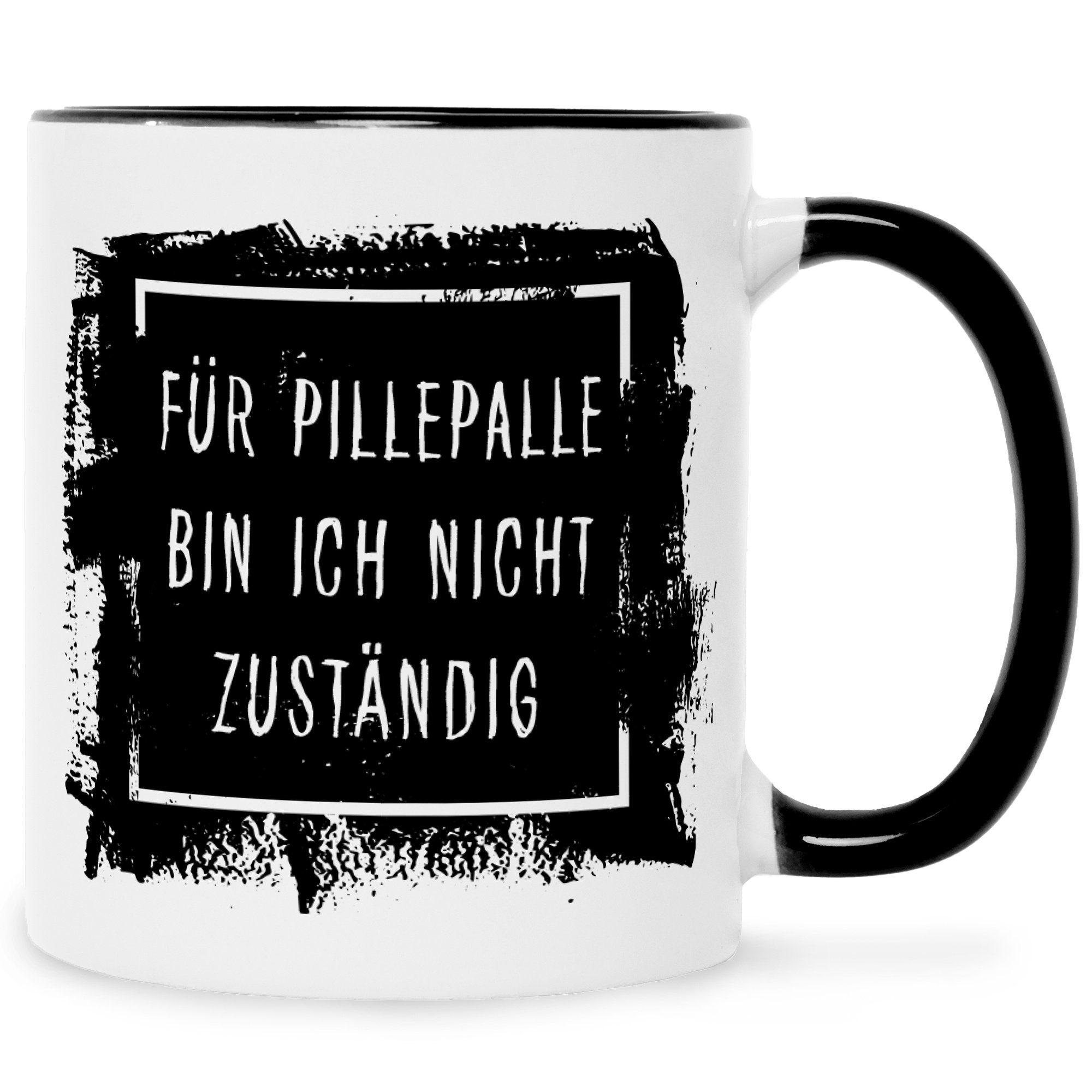 GRAVURZEILE Tasse Bedruckte Tasse mit Spruch Für Pillepalle bin ich